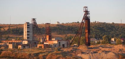 Prepadnuté soľné doly v Solotvine